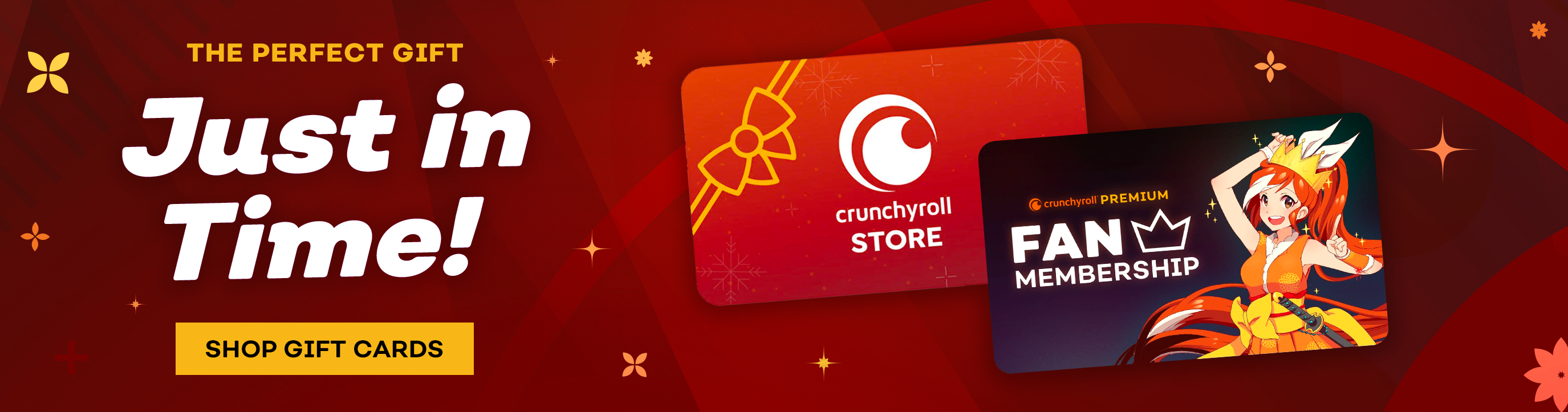  Premium Streaming Memberships and Crunchyroll Store Gift Cards